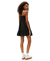 Tommy Jeans Women's Cotton Eyelet-Embroidered Dress