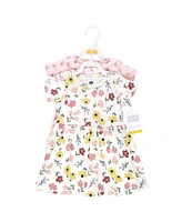 Hudson Baby Girls Cotton Dresses, Soft Painted Floral, 12-18 Months