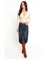 Petal and Pup Women's Starcie Denim Midi Skirt