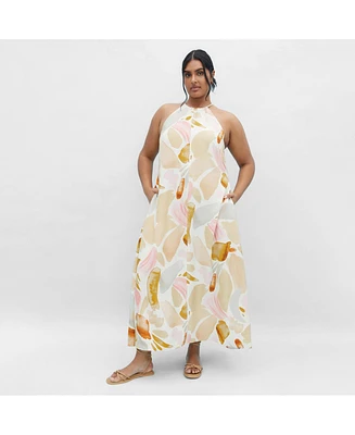 City Chic Plus Surface Level Maxi Dress
