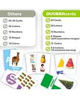 60 Realistic Learning Flash Cards for Kids | Abc, Numbers & Animals