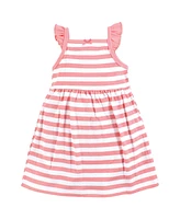Hudson Baby Girls Cotton Dresses, Cherry Sweet, 18-24 Months