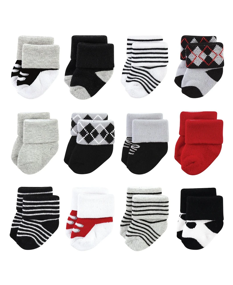 Little Treasure Baby Boys Newborn Socks, Tuxedo, 0-6 Months