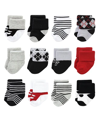 Little Treasure Baby Boys Newborn Socks, Tuxedo, 0-6 Months