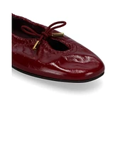 Rosalind Onix Burgundy Leather Ballet Flats