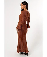 Petal and Pup Women's Colter Long Sleeve Maxi Dress