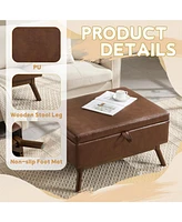 Mid-century modern storage bench/coffee table, Assembled, Living/entry/family room