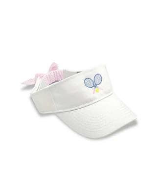 Bits & Bows Girls Tennis Bow Visor