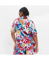City Chic Plus Mosaic Shirt