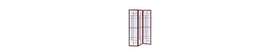3-Panel Wooden Folding Screen – Traditional Room Partition & Privacy Divider