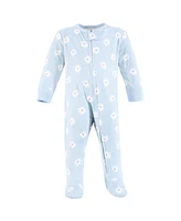 Hudson Baby Baby Girls Hudson Cotton Sleep and Play, Strawberry Love