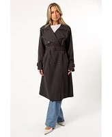 Petal and Pup Women's Billy Button Front Trench Coat