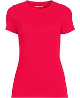 Lands' End Plus Micro Rib T-Shirt