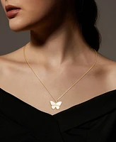 Unwritten Mother of Pearl Butterfly Mama Necklace