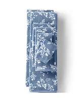 Lands' End Cotton Jacquard 6-Piece Bath Towel Set
