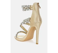 Korna Diamante Embellished Stiletto Heel Sandals