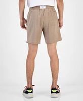 Guess Men's Solid Drawstring Swim Trunks