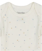 Calvin Klein Baby Boys 3-Piece Short Sleeve Bodysuits Set