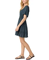 O'Neill Juniors' Layken Short-Sleeve Solid Mini Dress