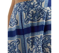 Bcx Juniors' Printed Pull-On Wide-Leg Pants