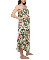 Linea Donatella Women's Toucan Floral Maxi Nightgown