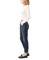 Silver Jeans Co. Women's Boyfriend Mid Rise Slim-Leg