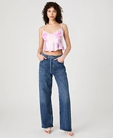 French Connection Women's Elyria Oona Satin Baby Doll Top