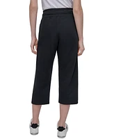 Dkny Sport Women's Studded-Logo Cropped Pants