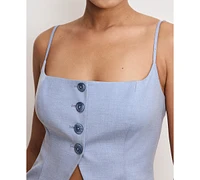 Good American Women's Twill Suiting Cami Top