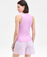 On 34th Women's Deep Curved-Hem Tank Top