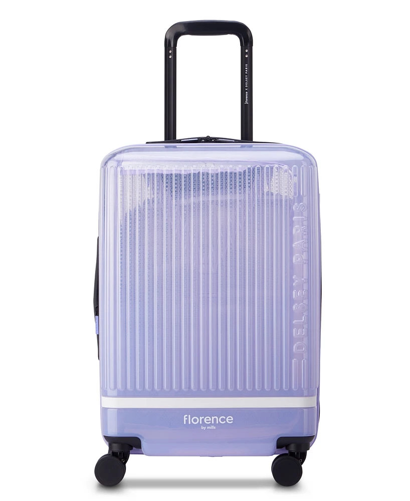 florence by mills x Delsey Paris 20" Gotta Glow Expandable Carry-On Spinner Upright