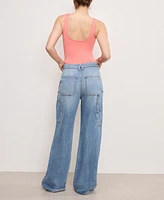 Good American Women's Standard Ease Carpenter Jeans