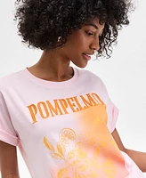 On 34th Women's Cuffed Dolman-Sleeve Pompelmo T-Shirt, Exclusively at Macy's
