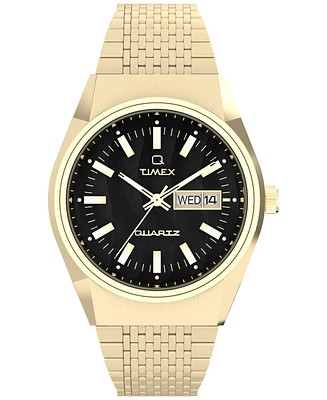 Timex Men's Analog Gold-Tone Stainless Steel Watch, 38mm