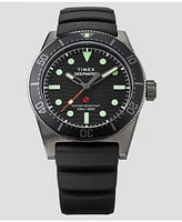 Timex Men's Analog Rubber Strap Watch