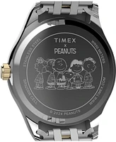 Timex Women's Analog Two-Tone Stainless Steel Watch, 34mm
