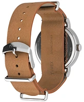 Timex Men's Analog Leather Strap Watch