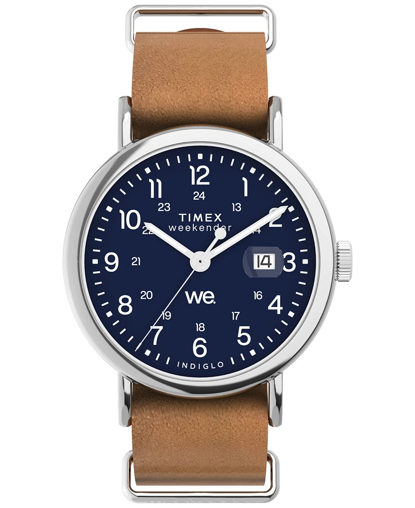 Timex Men's Analog Leather Strap Watch