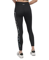 Dkny Sport Women's Exploded-Logo Stretch 7/8 Leggings