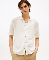 Tommy Hilfiger Men's Short-Sleeve Open-Knit Polo Shirt