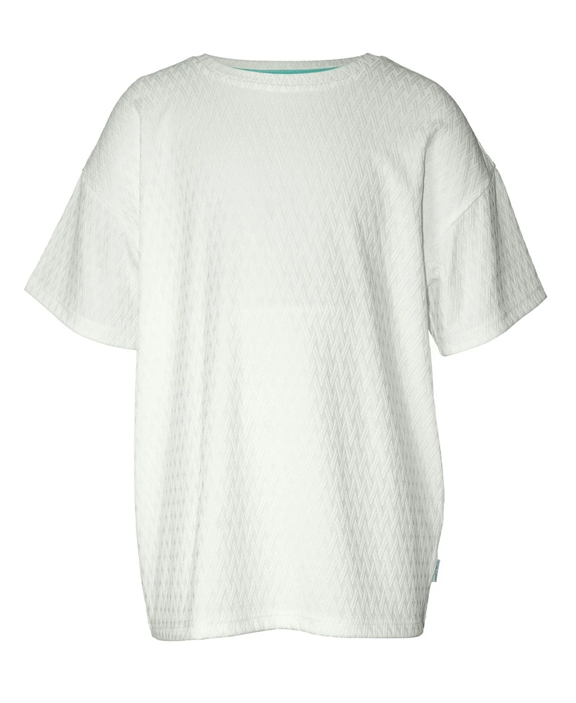 Univibe Big Boys Stewart Embossed Short Sleeve Crew T-Shirt