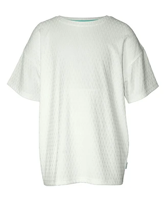 Univibe Big Boys Stewart Embossed Short Sleeve Crew T-Shirt