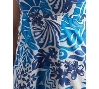 Bcx Juniors' Printed Cotton Sweetheart Midi Dress