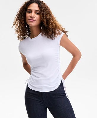 I.n.c. International Concepts Women's Side-Tie T-Shirt, Exclusively at Macy's