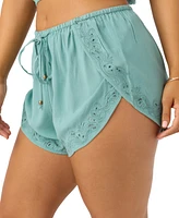 O'Neill Juniors' Lisbon Pull-On Embroidered Shorts