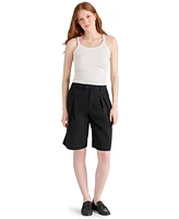 Steve Madden Women's Ivana Pleated Bermuda Shorts