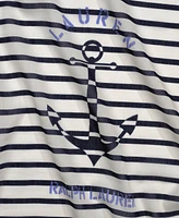 Lauren Ralph Lauren Stripe Anchor Square Scarf