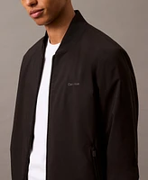 Calvin Klein Men's Logo-Print Matte Bomber Jacket