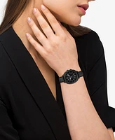 Coach Women's Kitt Black Silicone Strap Watch, 35.4mm