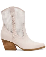 Dv Dolce Vita Women's Karyn Mesh Pull-On Western Cowboy Booties